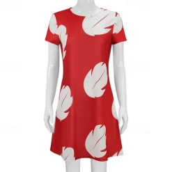 Lilo Dress Cosplay Costume Carnival Costume Dress Up Movie Cosplay for Women's Adults' Halloween Carnival World Book Day Performance Party