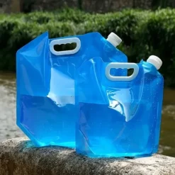 5L/10L Outdoor Camping Water Bag, Portable, Foldable & Collapsible Water Container for Hiking, Picnics, BBQs & More