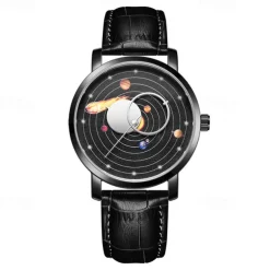 LlGE New Fashion Trend Leisure Sports Business Waterproof Night Light Belt Men's Watch