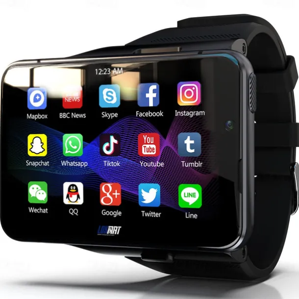 LOKMAT APPLLP Max Smart Watch 2.88 inch Smartwatch Fitness Running Watch 4G LTE Cellular Smartwatch Phone Bluetooth Pedometer Sleep Tracker Sedentary Reminder Compatible with Android iOS Women Men