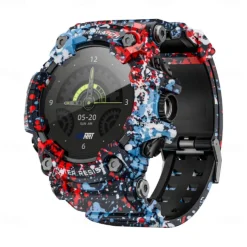 LOKMAT ATTACK GT Smart Watch 1.32 inch Smartwatch Fitness Running Watch Bluetooth Pedometer Call Reminder Sleep Tracker Compatible with Android iOS Women Men Long Standby Hands-Free Calls Waterproof