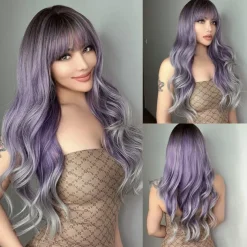 Long Blonde Highlight Wigs Blonde Curly Wavy Wigs for Women Honey Blonde Mixed Platinum Blonde Natural Looking for Daily Cosplay Party Hallowe Halloween Wigs