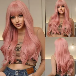 Long Blonde Highlight Wigs Blonde Curly Wavy Wigs for Women Honey Blonde Mixed Platinum Blonde Natural Looking for Daily Cosplay Party Hallowe Halloween Wigs