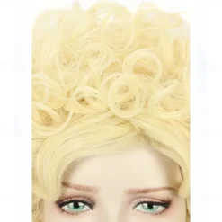 Long Curly Blonde 70s 80s Wig Women Carnival Cosplay Costume Wig Halloween Wigs