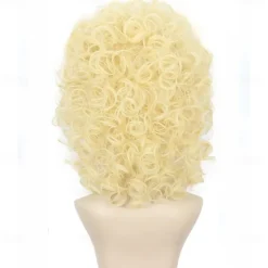Long Curly Blonde 70s 80s Wig Women Carnival Cosplay Costume Wig Halloween Wigs