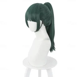 Long Dark Green Cosplay Party Wigs