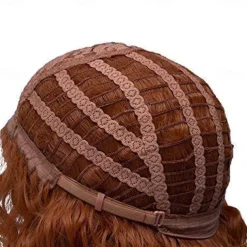 Long Fox Red Hair Curly Wavy Full Head Halloween Wigs for Women Cosplay Costume Party Hairpiece