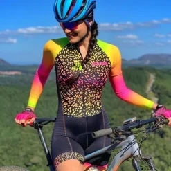 Long Sleeve Triathlon Tri Suit Black Bike Quick Dry Breathable Sports Patchwork Clothing Apparel