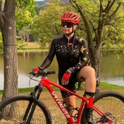 Long Sleeve Triathlon Tri Suit Black Bike Quick Dry Breathable Sports Patchwork Clothing Apparel