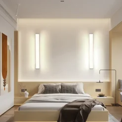 Long Wall Lamp 30/48/60/90cm Modern LED Lights, Warm White Waterproof Acrylic Sconce Lantern for Living Room, Bathroom, Garage, Patio