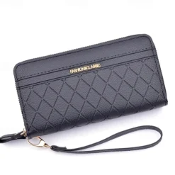 Long Women's Wallet Female Purses Tassel Coin Purse Card Holder Wallets Double Zipper Pu Leather Clutch Luxury Money Phone Bag