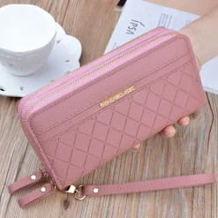 Long Women's Wallet Female Purses Tassel Coin Purse Card Holder Wallets Double Zipper Pu Leather Clutch Luxury Money Phone Bag