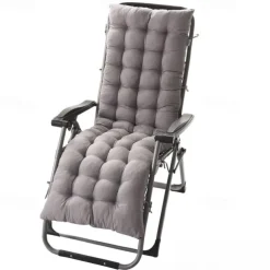 Lounge Chair Cushion Tufted Outdoor Rocking Seat Deck Chaise Pad Recliner Mat Recliner Cushion