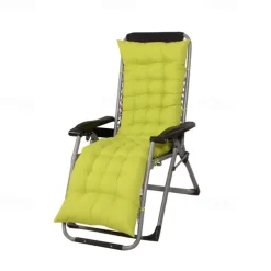 Lounge Chair Cushion Tufted Outdoor Rocking Seat Deck Chaise Pad Recliner Mat Recliner Cushion