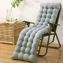 Lounge Chair Cushion Tufted Outdoor Rocking Seat Deck Chaise Pad Recliner Mat Recliner Cushion