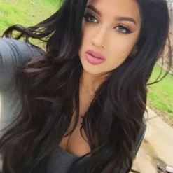 Love Ombre Bluish Green Wigs Long Curly Wavy Teal Blue Side Part Wig 2 Tones Dark Roots Synthetic Daily Party Cosplay Wigs for Women Halloween Wigs