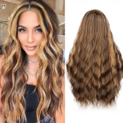 Love Ombre Bluish Green Wigs Long Curly Wavy Teal Blue Side Part Wig 2 Tones Dark Roots Synthetic Daily Party Cosplay Wigs for Women Halloween Wigs