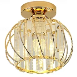 L.T LIGHTS LED Ceiling Light Industrial Cage Style Chandelier Flush Mount Lights Metal Modern Style Painted Finishes Ceiling Lamp for Corridor 110-240V
