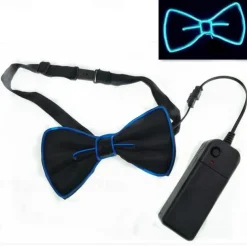 Luminous Light Up Bow Tie LED El Wire Tie For Christmas Rave Party Gift Novelty Party Dress