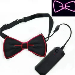 Luminous Light Up Bow Tie LED El Wire Tie For Christmas Rave Party Gift Novelty Party Dress