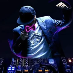 Luminous Light Up Bow Tie LED El Wire Tie For Christmas Rave Party Gift Novelty Party Dress