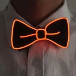 Luminous Light Up Bow Tie LED El Wire Tie For Christmas Rave Party Gift Novelty Party Dress