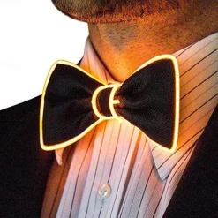 Luminous Light Up Bow Tie LED El Wire Tie For Christmas Rave Party Gift Novelty Party Dress
