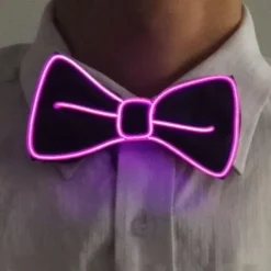 Luminous Light Up Bow Tie LED El Wire Tie For Christmas Rave Party Gift Novelty Party Dress