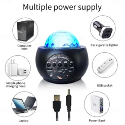 Luminous10 Planets Light Galaxy Picture Space, LED Galaxy Projector Light Music Nebula Projector Multi-function Planet Starlight for Living Room Ceiling Night Light Atmosphere Bedroom Decoration