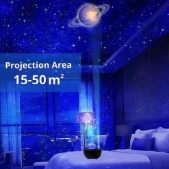 Luminous10 Planets Light Galaxy Picture Space, LED Galaxy Projector Light Music Nebula Projector Multi-function Planet Starlight for Living Room Ceiling Night Light Atmosphere Bedroom Decoration