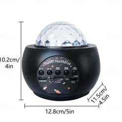 Luminous10 Planets Light Galaxy Picture Space, LED Galaxy Projector Light Music Nebula Projector Multi-function Planet Starlight for Living Room Ceiling Night Light Atmosphere Bedroom Decoration