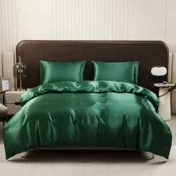 Luxury 4pcs 80g Light Luxury Color Diced Four-piece Set, 1 Suitable Bed Sheet, 1 Bed Sheet, 2 Pillowcases Suitable for Home Bedroom, Guest Room And Hotel, Good Quality And Comfortable