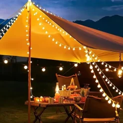 10M 80 LED Globe String Lights Battery Powered, Outdoor String Lights for Christmas, Party, Garden & Holiday Decor