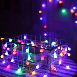 10M 80 LED Globe String Lights Battery Powered, Outdoor String Lights for Christmas, Party, Garden & Holiday Decor