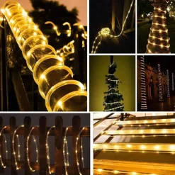 5M 50 LED Waterproof String Lights, Warm White with 13-Key Remote Control, USB Powered String Lights Configurable US/EU/UK Plug for Christmas Outdoor Party Decor