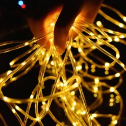 5M 50 LED Waterproof String Lights, Warm White with 13-Key Remote Control, USB Powered String Lights Configurable US/EU/UK Plug for Christmas Outdoor Party Decor