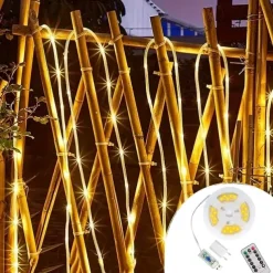 5M 50 LED Waterproof String Lights, Warm White with 13-Key Remote Control, USB Powered String Lights Configurable US/EU/UK Plug for Christmas Outdoor Party Decor