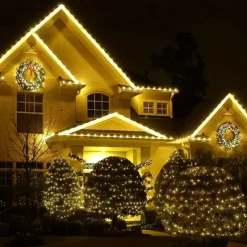 5M 50 LED Waterproof String Lights, Warm White with 13-Key Remote Control, USB Powered String Lights Configurable US/EU/UK Plug for Christmas Outdoor Party Decor