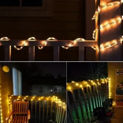 5M 50 LED Waterproof String Lights, Warm White with 13-Key Remote Control, USB Powered String Lights Configurable US/EU/UK Plug for Christmas Outdoor Party Decor