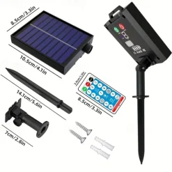 3*3M 300 LEDs Solar Curtain Light Outdoor Remote Control Light 8 Lighting Modes Fairy Lights IP65 Waterproof Leather Thread Lights Christmas Party Wedding Home Bedroom Garden Wall Decor