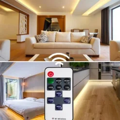 2~5m COB LED Strip Ligh 640/960/1600 LEDs 10mm Warm White Red Blue Yellow 12V for Under Cabinet Vanity Mirror Bedroom Kitchen