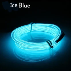 5m EL Wire for Car Interior Strip Lights with USB Flexible LED Neon Atmosphere Ambient Rope Tape Light for Car Door