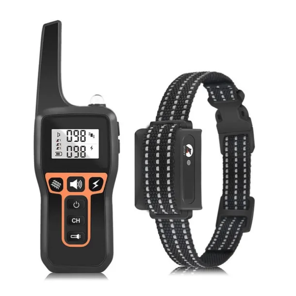 1000m Electric Dog Training Collar Light Waterproof Rechargeable Pet Anti Bark Control Collar For Dogs Electric Shocker