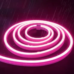 2M 6.56ft LED Neon Strip Lights USB Flexible with IP65 Waterproof Warm White Pink Yellow Green Red Color Temperature for Indoor and Outdoor Christmas Wedding Decoration