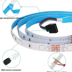 20M 65.6ft LED Strip Lights RGB Color Changing SMD 5050 Tape Lights Flexible for Bedroom Kitchen DIY Home Decoration 12V 10A