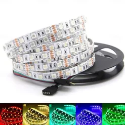 5M 16.4ft LED Strip Lights RGB TV Backlight Bedroom Kitchen Decor 300 x 5050SMD IR 44Key Remote Control Self-adhesive Color-Changing