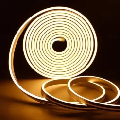 5m 16.4ft Neon LED Strip Light Flexible Rope Light Waterproof Warm White Red Yellow Blue Green DIY Outdoor Party Backlight Décor DC 12V