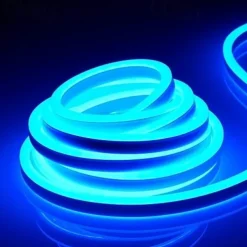 5m 16.4ft Neon LED Strip Light Flexible Rope Light Waterproof Warm White Red Yellow Blue Green DIY Outdoor Party Backlight Décor DC 12V