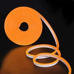 5m 16.4ft Neon LED Strip Light Flexible Rope Light Waterproof Warm White Red Yellow Blue Green DIY Outdoor Party Backlight Décor DC 12V