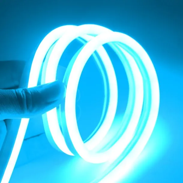 2m 6.6ft Neon Strip Lights 240LEDs 2835 SMD Warm White Colorful DIY Christmas New Year Bar Bedding Party Waterproof Cuttable Decorative 12V